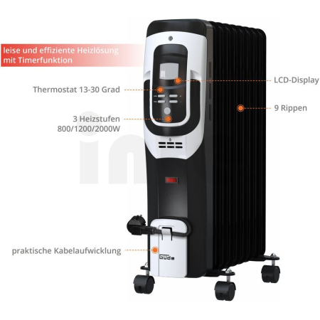 GÜDE OLEJOVÝ RADIÁTOR OR 2000-9 DT 85192