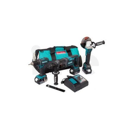 Makita - Aku sada DGA504+DHR241+DDF482 Li-ion LXT 18V/5,0Ah DLX3078TX1