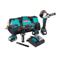 Makita - Aku sada DGA504+DHR241+DDF482 Li-ion LXT 18V/5,0Ah DLX3078TX1