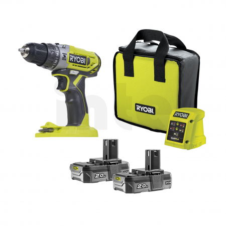 RYOBI R18PD2 18V Akumulátorová příklepová vrtačka (2x2.0Ah) 5133004459