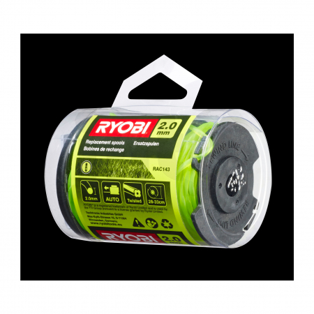 RYOBI RAC143 Cívky do strunové sekačky s 2.0mm strunou (trojbalení) 5132002770