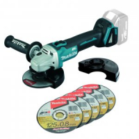 MAKITA Aku úhlová bruska 125mm Li-ion LXT 18V, bez aku Z DGA504ZX1