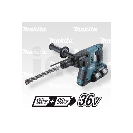 MAKITA Aku kladivo s výměnným sklíčidlem Li-ion LXT 2x18V/5,0Ah DHR264PT4