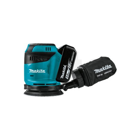 Makita - Aku excentrická bruska Li-ion LXT 18V/5,0Ah,Makpac DBO180RTJ