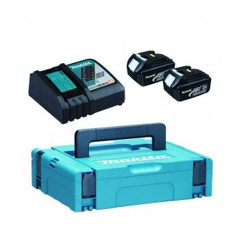 Makita - sada Li-ion LXT 18V 2ksBL1830B+1ksNabíječkaDC18RC+1ksMakpac = old 196693-0 197952-5