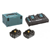 Makita - sada Li-ion LXT 18V 2ksBL1850B+1ksDvojnabíječkaDC18RD+1ksMakpac 197629-2