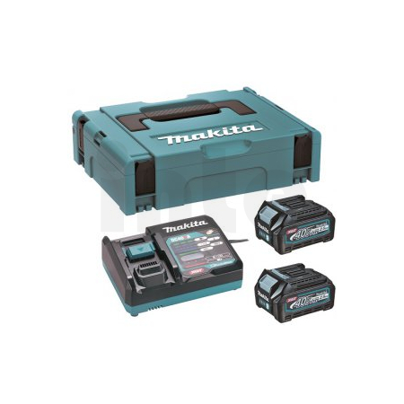 MAKITA sada Li-ion XGT 40V 2ksBL4025+1ksDC40RA+1ksMakpac 191J81-6