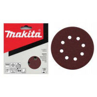 Makita - papír brusný suchý zip 125mm 8 děr K180, 10ks = old P-00527 P-43583