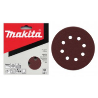 Makita - papír brusný suchý zip 125mm 8 děr K40, 10ks = old P-00474 P-43533