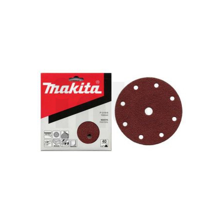Makita - papír brusný suchý zip 150mm 9 děr K220, 10ks P-31980
