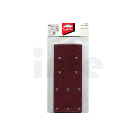Makita - papír brusný suchý zip 100x240mm 10 děr K40, 10ks P-42868