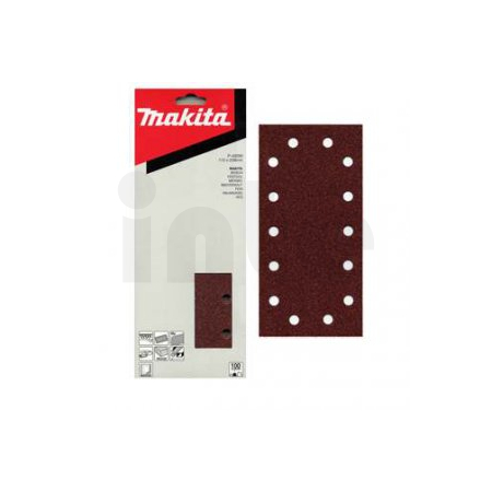 Makita - papír brusný suchý zip 115x229mm 14 děr K100, 10ks P-43050