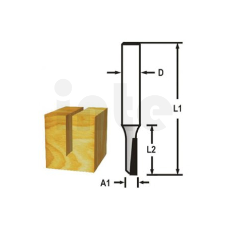 Makita - Drážkovací fréza 1 břit stopka 8 mm,4x13x51 mm D-47385