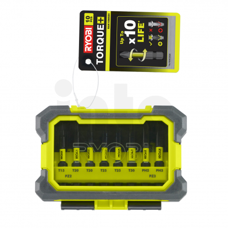 RYOBI RAK10MSDI 10ks smíšená sada Torque+ bitů 5132003176