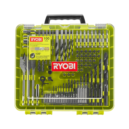 RYOBI RAKDD100 100ks sada vrtacích a šroubovacích bitů 5132004666