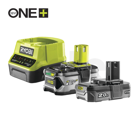 RYOBI RC18120-242 18V Sada akumulátoru s nabíječkou (1x4.0Ah + 1x2.0Ah) 5133003365