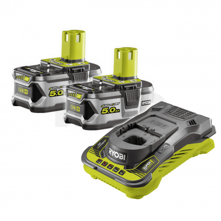 RYOBI RC18150-250 18V Sada akumulátoru s nabíječkou Lithium+ HIGH ENERGY (2x5.0Ah) 5133004422