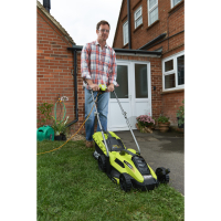 RYOBI RLM13E33S 1300W Elektrická sekačka na trávu, šířka záběru 33cm 5133002343