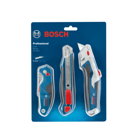 BOSCH Kombinovaná sada Třídílná sada nožů 1600A027M4