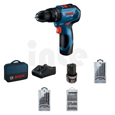 BOSCH Akumulátorový kombinovaný šroubovák GSB 12V-30 06019G9101
