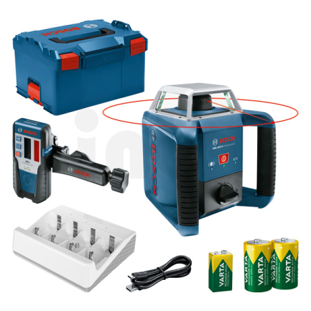 BOSCH Rotační laser GRL 400 H + LR 1 v L-BOXX 0601061806
