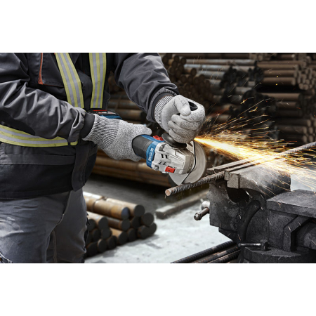 BOSCH Akumulátorová úhlová bruska GWS 18V-8, 125 mm, 2x GBA 4.0Ah, 06019N9020