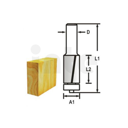 Makita - Drážkovací fréza 2 břit stopka 8 mm,9,5x26x67 mm D-47721