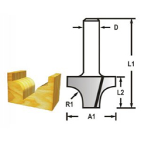 Makita - Profilová frézastopka 8 mm,25,4x16x48 mm D-48169
