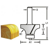 Makita - Zaoblovací fréza s ložiskem stopka 8 mm,22,2x12,7x55 mm R=4,8mm D-48371