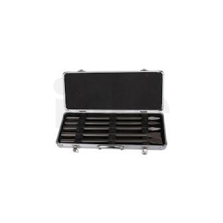 Makita - sada sekáčů SDS-Max v Al kufru: 3x špičák 400mm, 2x sekáč plochý 25x400mm, , 5ks D-40618
