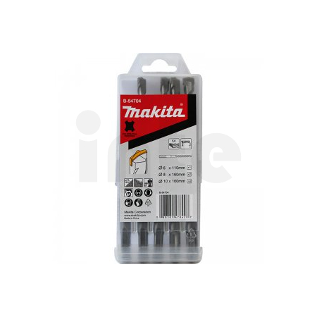 MAKITA sada vrtáků SDS-plus D 6;8;10mm, 5ks B-54704