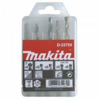 Makita - sada vrtáků do kovu/dřeva/zdiva 5;6/5;6/6mm, stopka HEX 1/4", 5ks D-23759
