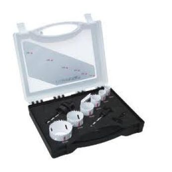 MAKITA sada děrovek BiM (se závitem): 19, 22, 29, 38, 44, 57mm + 2x adaptér + 2x středicí vrták=newD-47117 D-16938