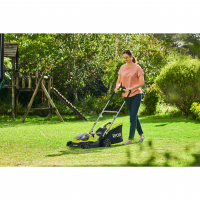 RYOBI RY18LMH37A 18V Akumulátorová hybridní sekačka na trávu, šířka záběru 37cm (2x5.0Ah) 5133004583