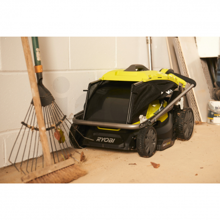 RYOBI RY18LMX37A 18V Bezuhlíková akumulátorová sekačka na trávu, šířka záběru 37cm 5133004597