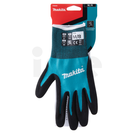 Makita - rukavice pracovní pletené basic, nitril, velikost M/8 P-84682