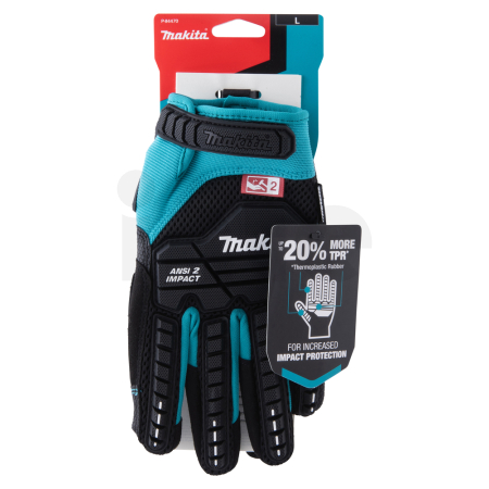 Makita - rukavice pracovní antivibrační, impact, velikost L/9 P-84470