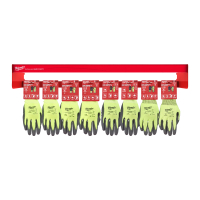 MILWAUKEE Hi-Vis Cut Gloves - 1m row 4932492118