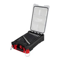 MILWAUKEE 15dílná sada očkoplochých klíčů MAXBITE s kompaktním štíhlým organizérem PACKOUT™ 4932498141