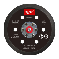 MILWAUKEE Podložka pro M12 FUEL™ 150 mm excentrickou brusku - měkká, se suchým zipem 4932499244