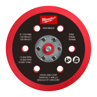 MILWAUKEE Podložka pro M12 FUEL™ 150 mm excentrickou brusku - tvrdá, se suchým zipem 4932499245