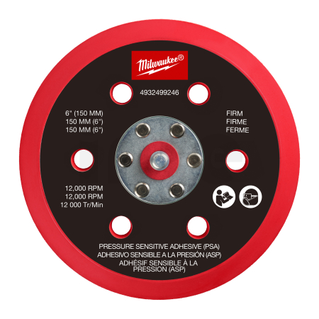 MILWAUKEE Podložka pro M12 FUEL™ 150 mm excentrickou brusku - měkká, PSA 4932499246