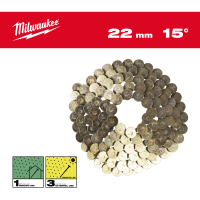 MILWAUKEE Hřebíky 15° ve svitku 3,05 x 22 mm / SS / G - 2880 ks (vhodné pro M18 FRCN45) 4932499316