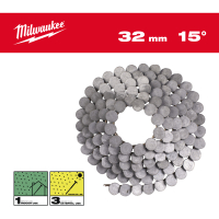 MILWAUKEE Hřebíky 15° prstencové 3,05 x 32 mm /SS/HDG-2160 ks 4932499326