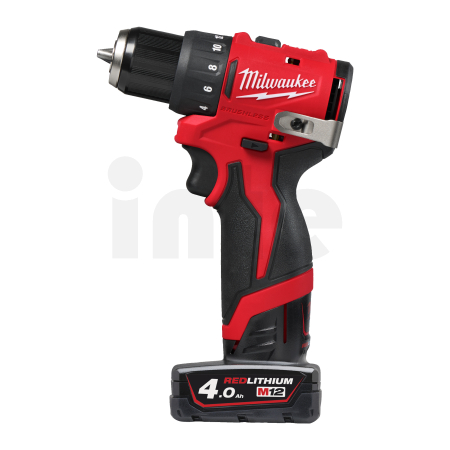 MILWAUKEE M12 BLDDRC-402C FUEL Aku vrtací šroubovák, aku vrtačka, 2x aku M12 B4 + M12 C12 C + Kufr, 4933499688