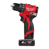 MILWAUKEE M12 BLDDRC-402C FUEL Aku vrtací šroubovák, aku vrtačka, 2x aku M12 B4 + M12 C12 C + Kufr, 4933499688