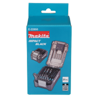 Makita - sada torzních bitů 1/4" IMPACT BLACK 31 ks v plastové krabičce E-22850
