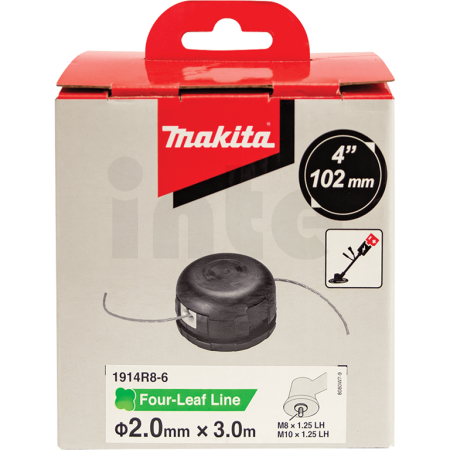 Makita - strunová hlava poloatomatická 2,0mm, návin 3m, závit M8/M10x1,25LH 1914R8-6