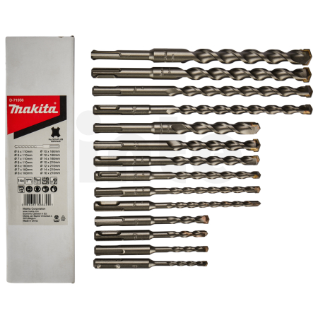 Makita - sada vrtáků SDS-Plus 14 ks v kartonu D-71956