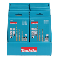 Makita - sada vrtáků TCT se stopkou 1/4" multimateriál 12 sad E-25432 v displeji STOP E-25373